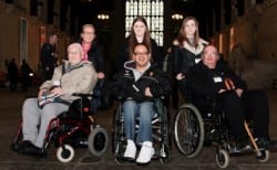 disabled guests in weelchair at Houses of Parliament