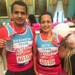 Team Revitalise runners at 2018 Virgin Money London Marathon