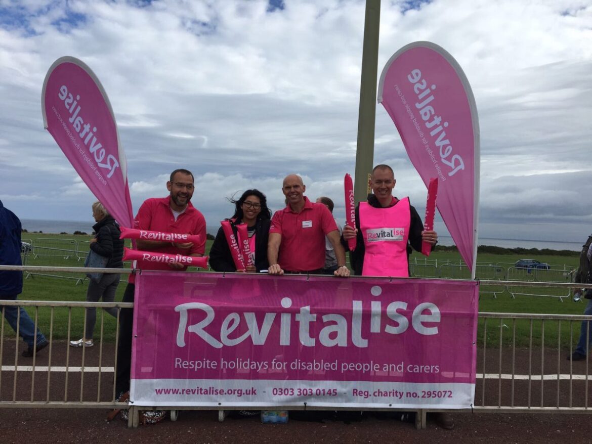 Revitalise cheering post for The Great North Run