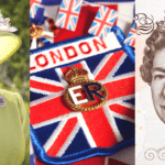 Collage of pictures of Queen Elizabeth, of her royal seal and her image on a bank note