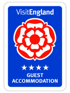 VisitEngland 4 Star Guest Accommodation logo and badge