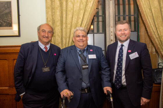 Southport Member of Parliament Damien Moore with Chair of Revitalise George Blunden and guest Neil Crouch